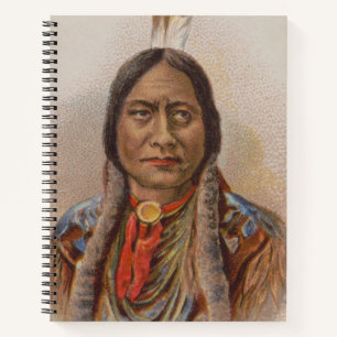 Rauchsignale: Lakota-Indianerschiff sitzt Bull Notizbuch