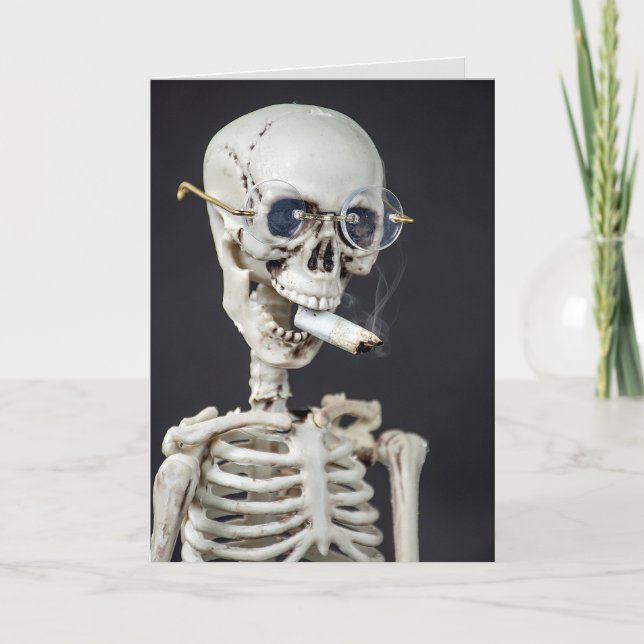 Rauchverbot Glückwunsch Karte (Vorderseite)