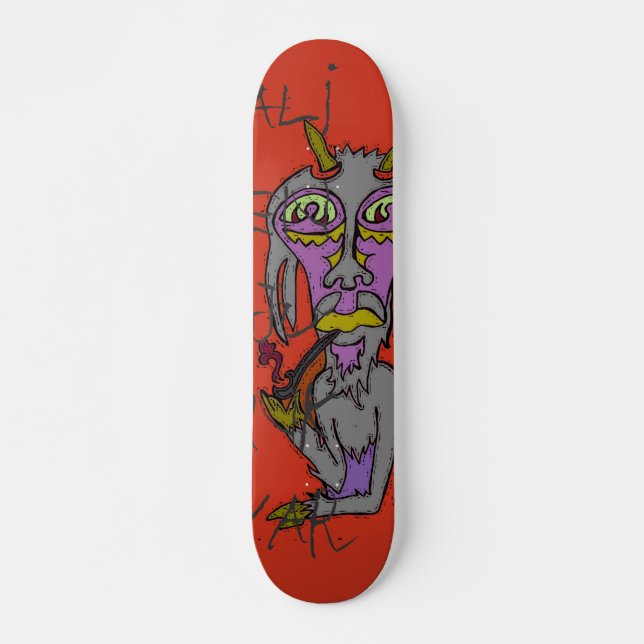 Rauchziege Skateboard (Vorne)