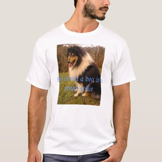 Raue Collie-Art T-Shirt (Vorderseite)