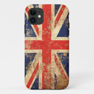 Raue gealterte Vintage britische Flagge Case-Mate iPhone Hülle
