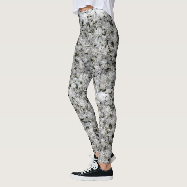 Raue Geologie-weißes Leggings (Links)