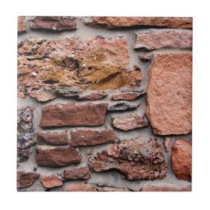 Raue roter Sandstein-Wand Fliese