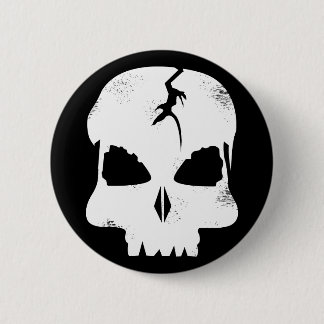 Rauen Schädel-Kapitän Jacks Pin Button