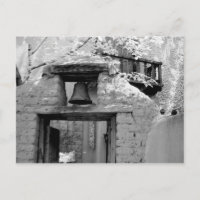 Rauer Adobe-Glocke im Eingangsbereich, Santa Fe, N