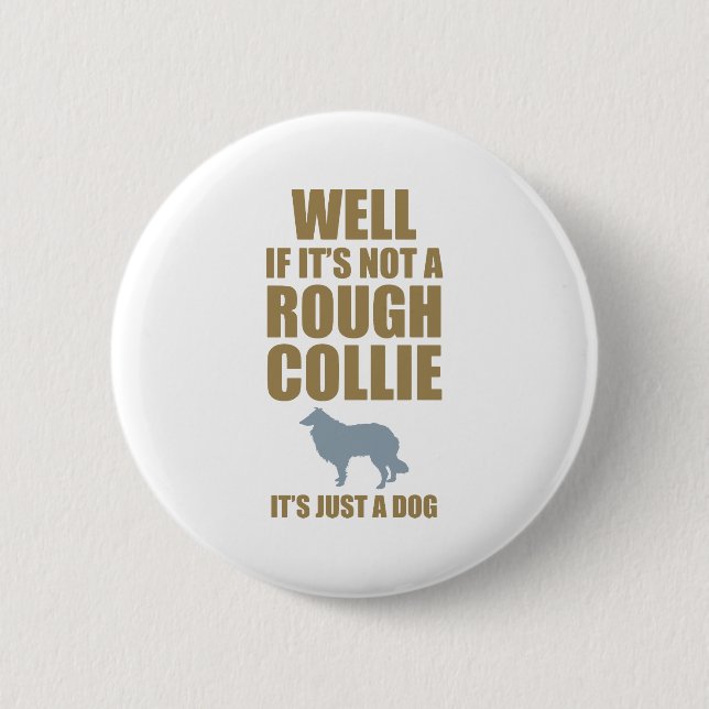 Rauer Collie Button (Vorderseite)