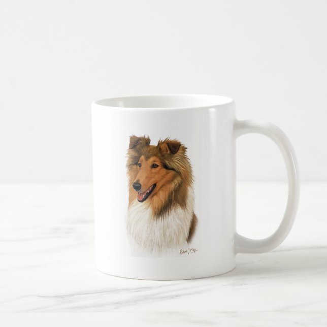 Rauer Collie Kaffeetasse (Rechts)
