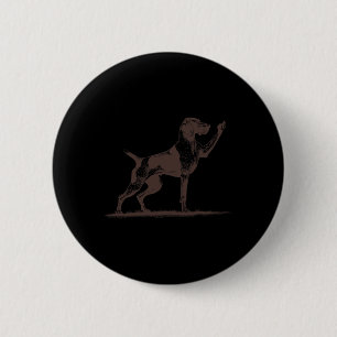 Rauer Zeigerhund Loch Deutsch Drahthaar Button