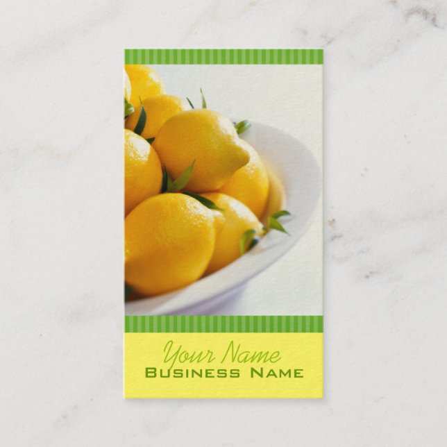 Rauf! Lemons Business Cards Visitenkarte (Vorderseite)