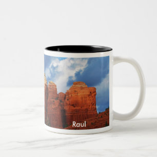 Raul auf Kaffee-Topf-Felsen-Tasse Zweifarbige Tasse