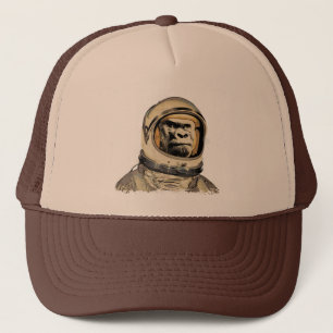Raum apeGorila espacial Raum-Affe Singe de l'e Truckerkappe