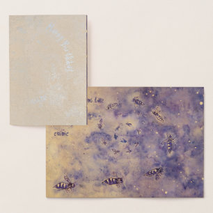 Raum-Bienen-Folien-Geburtstags-Karte Folienkarte