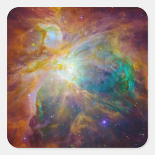 Raum - Chaos in Orion Quadratischer Aufkleber