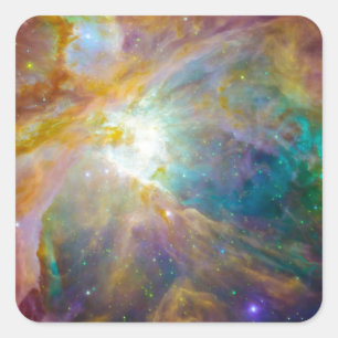 Raum - Chaos in Orion Quadratischer Aufkleber