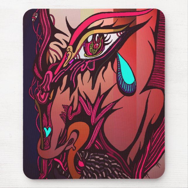 Raum-Cowboyveilchen Mousepad (Vorne)