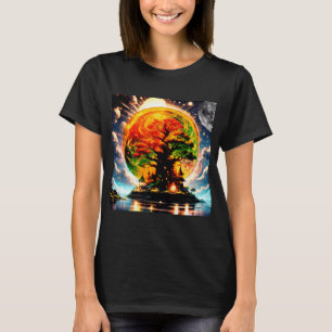 Raum & das Abstrat & der Mond #8 T-Shirt