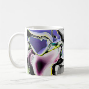Raum. Der weiße Hintergrund. Slate Picture Kaffeetasse