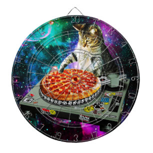 Raum-DJ-Katzenpizza Dartscheibe
