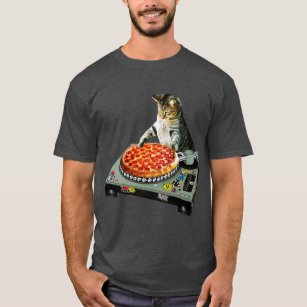 Raum-DJ-Katzenpizza T-Shirt