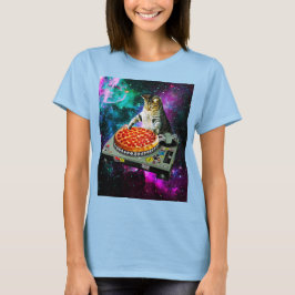 Raum-DJ-Katzenpizza T-Shirt