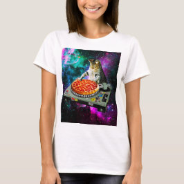 Raum-DJ-Katzenpizza T-Shirt