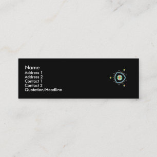 Raum-Dreieck-Visitenkarte Mini Visitenkarte