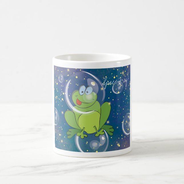 Raum-Frosch-Tasse Kaffeetasse (Mittel)