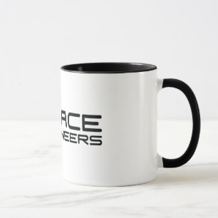Raum führt Wecker-weißes Tasse Se-Logo aus