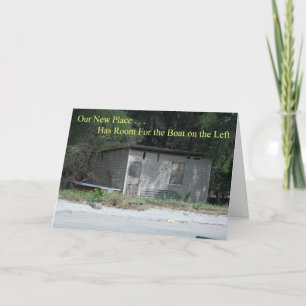 Raum für das Boot Witziger Adressenwechsel Ankündigung