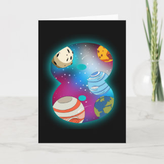 RAUM GEBURTSTAG 8. Geburtstag Junge 8 Jahre alt Karte