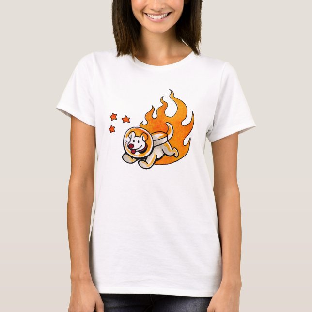 Raum-Hund T-Shirt (Vorderseite)