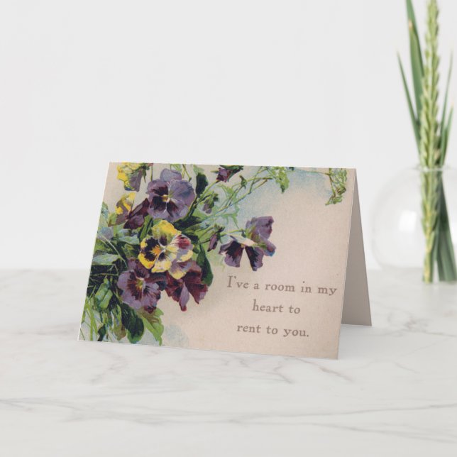 Raum in meinem Herzen - Valentinsgruß Feiertagskarte (Vorderseite)