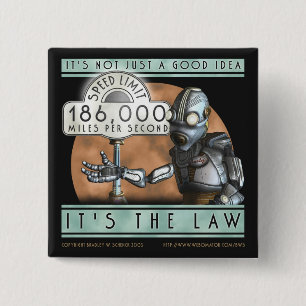 Raum-Kadett-Quadrat-Knopf Button