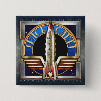 Raum-Kadett-Quadrat-Knopf Button