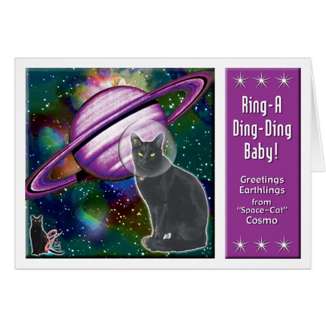 Raum-Katze Cosmo (Vorderseite (Horizontal))