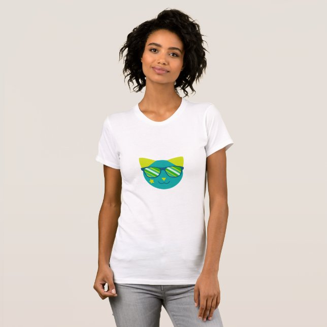 Raum-Katze T-Shirt (Vorne ganz)