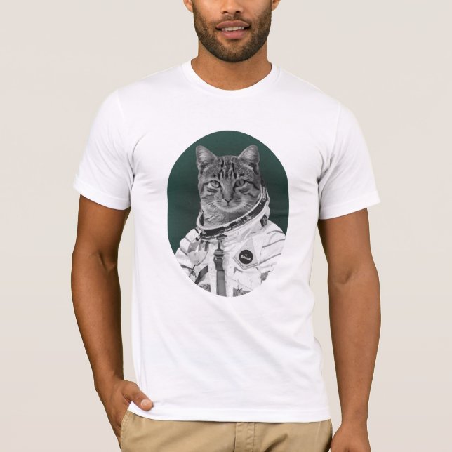Raum-Katze T-Shirt (Vorderseite)