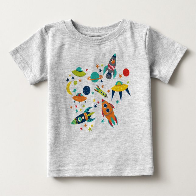 Raum-Kinder Baby T-shirt (Vorderseite)