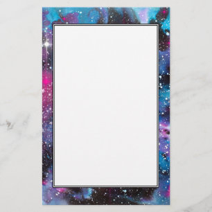 Raum-Kunst-Aquarell-Galaxie Briefpapier