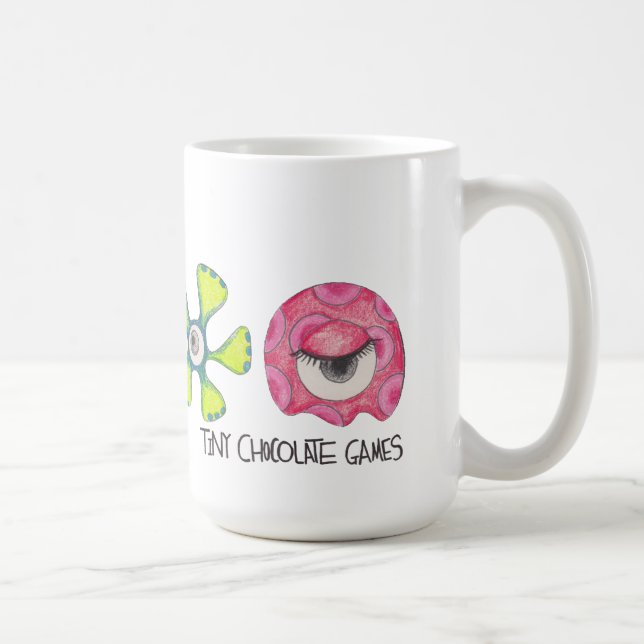 Raum-Mädchen: Alien-Tasse Kaffeetasse (Rechts)