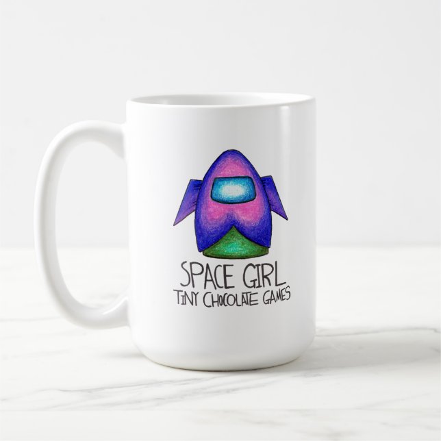 Raum-Mädchen-Spiel: Raum-Schiffs-Tasse Kaffeetasse (Links)