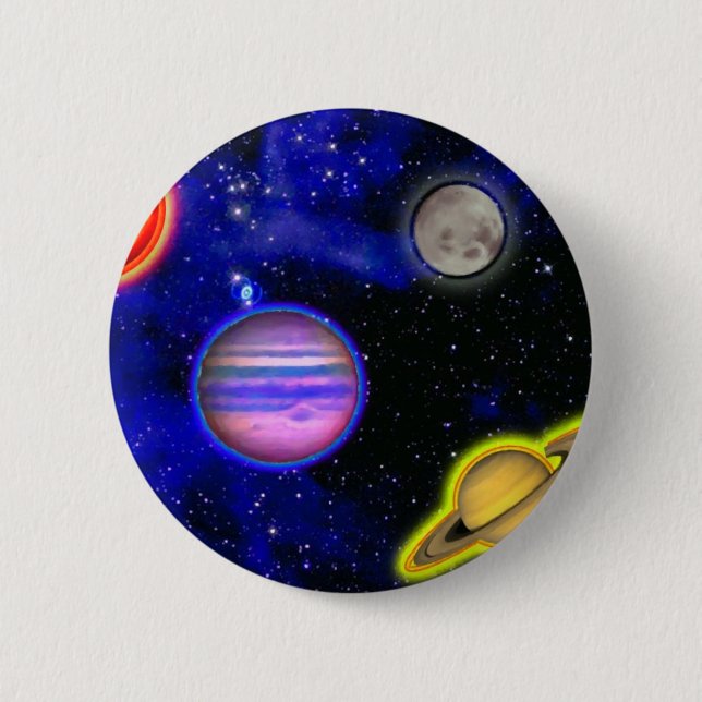 Raum-Malerei-Knopf Button (Vorderseite)