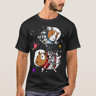 Raum-Meerschweinchen-Astronautenkosmisches T-Shirt