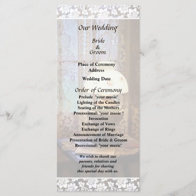 Raum mit dem Programm für Hochzeitsfeiern mit Hurr (Vorderseite)