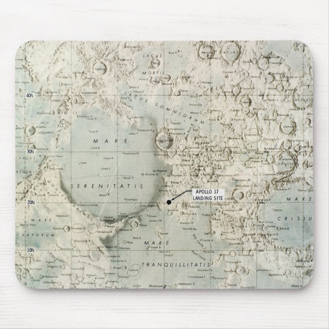 RAUM: MOND MAP, 1972 MOUSEPAD (Vorne)