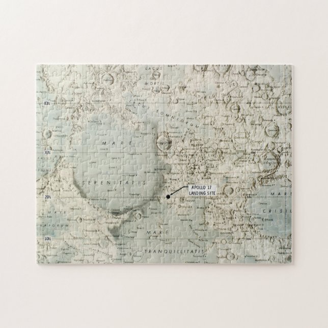 RAUM: MOND MAP, 1972 PUZZLE (Horizontal)