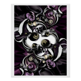 "Raum oder Ausdruck", glänzendes Poster