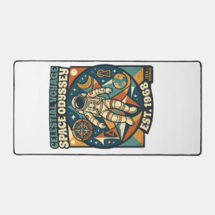 Raum-Odyssee – Kosmisches Abenteuer für Weltraumli Schreibtischunterlage