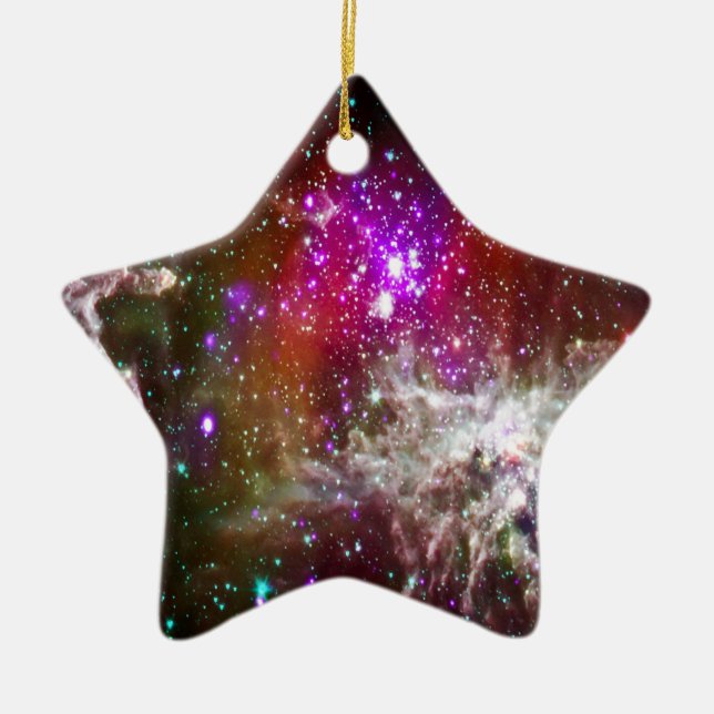 Raum - Pacman Nebula Keramikornament (Vorne)