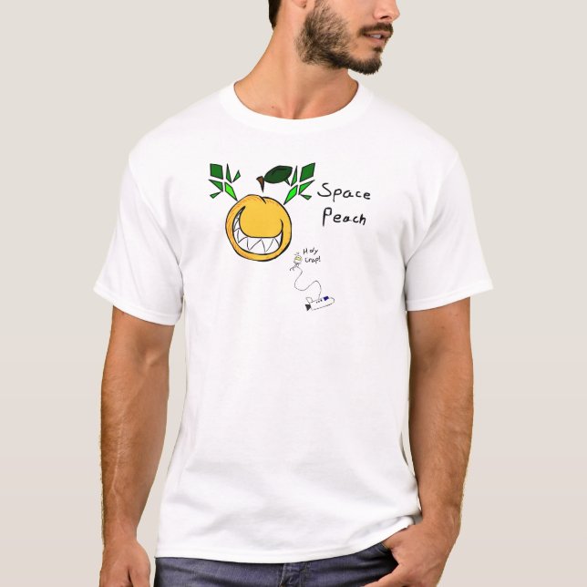 Raum-Pfirsich-Shirt T-Shirt (Vorderseite)